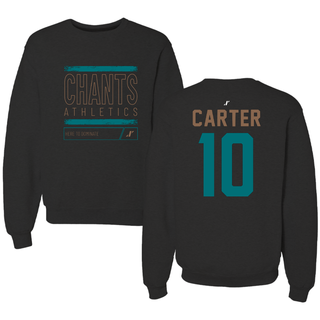 Coastal Carolina University Basketball Black Dominate Crewneck - #10 Dalanna Carter