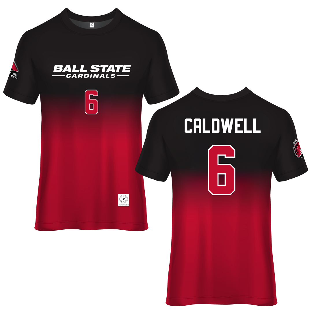 Ball State University Red Soccer Jersey - #6 Delaney Caldwell