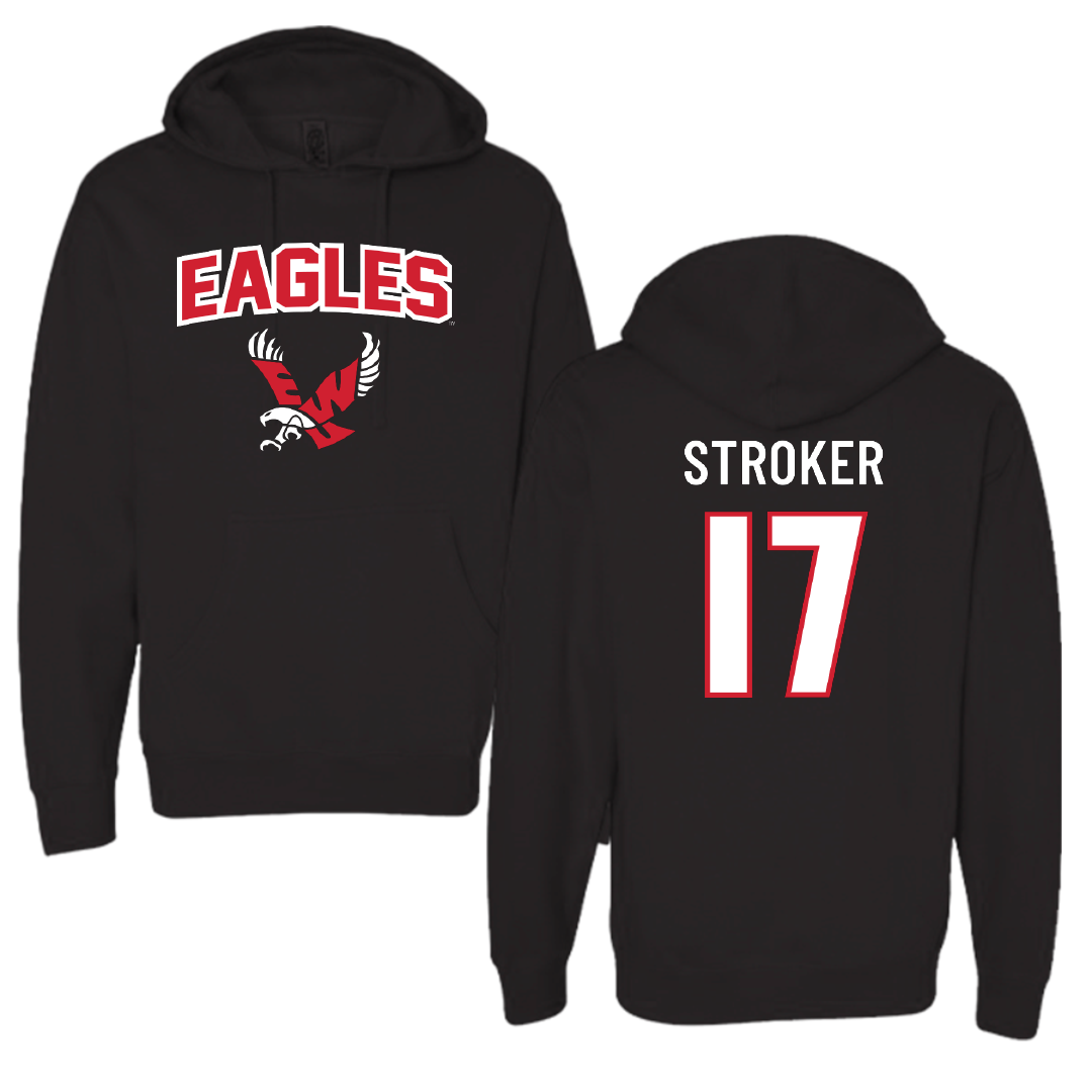 Eastern Washington University Soccer Black Hoodie - #17 Kyla Stroker