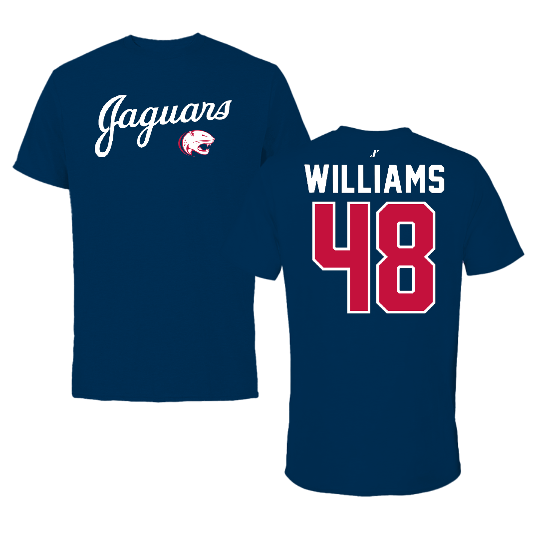 University of South Alabama Football Navy General Performance Tee - #48 Jordan Williams