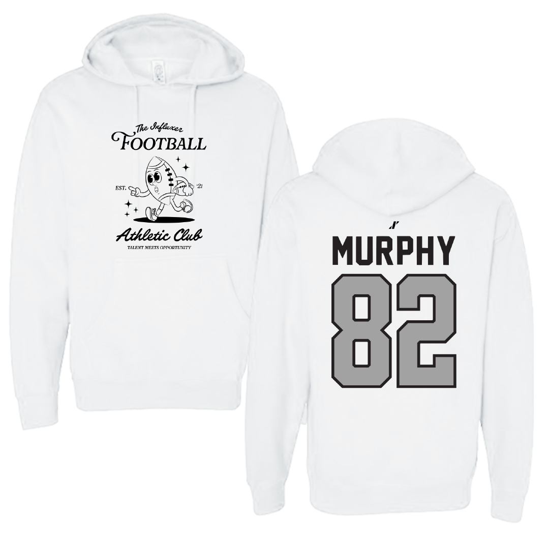Football White Influxer Athletic Club Hoodie - #82 Kollen Murphy