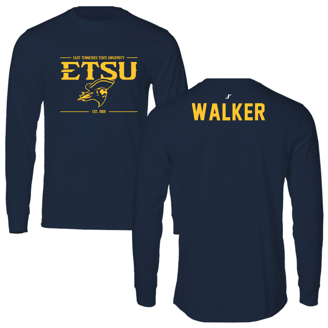 East Tennessee State University Triathlon Navy General Long Sleeve - Taylor Walker