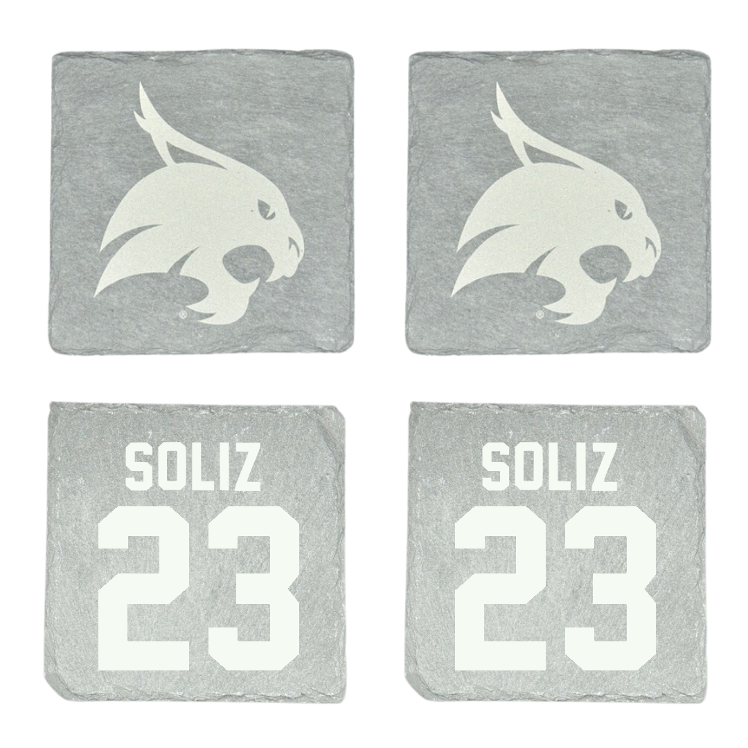 Texas State University Softball Stone Coaster (4 Pack)  - #23 Analisa Soliz