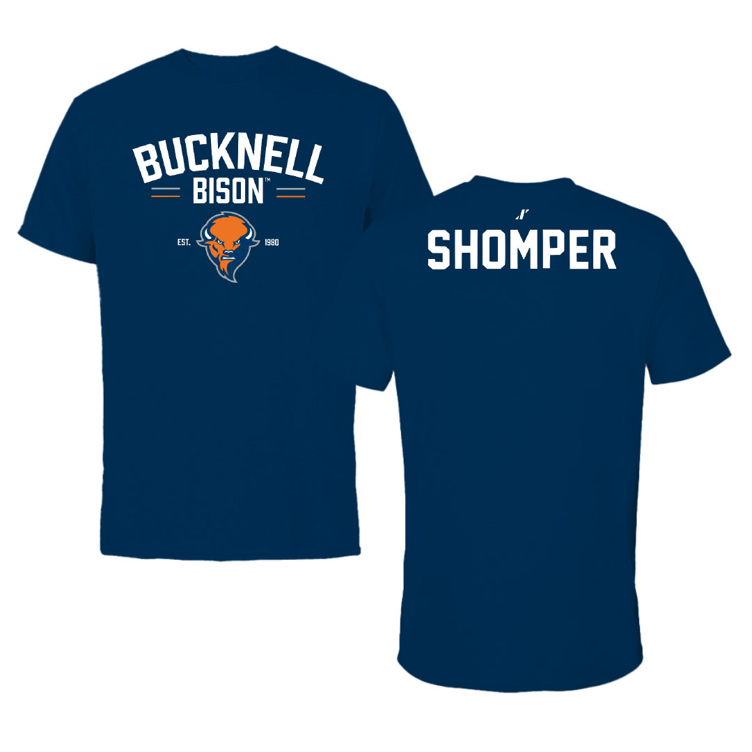 Bucknell University TF and XC Navy General Performance Tee - Wade Shomper