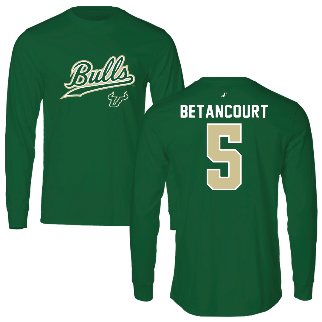 University of South Florida Baseball Green General Long Sleeve - #5 Rafael Betancourt