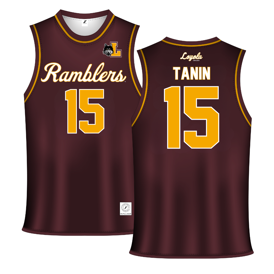 Loyola University-Chicago Maroon Basketball Jersey - #15 Sitori Tanin