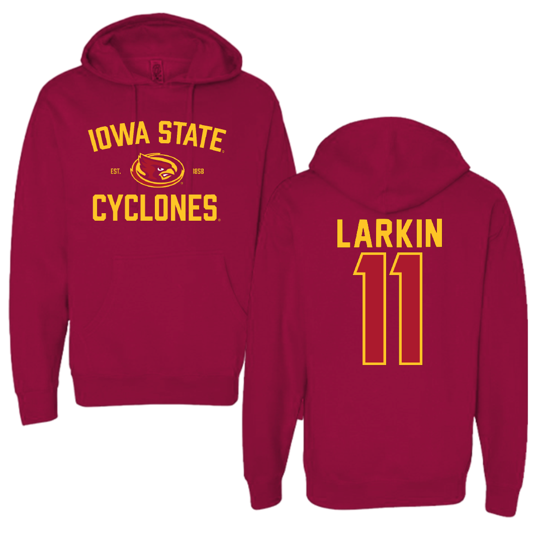 Iowa State University Volleyball Cardinal General Hoodie - #11 Reaghan Larkin
