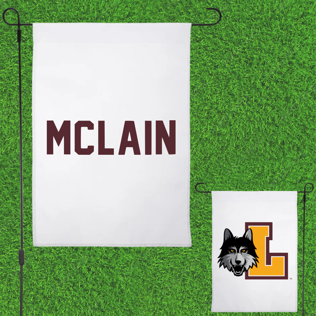 Loyola University-Chicago TF and XC White Garden Flag - Madi McLain