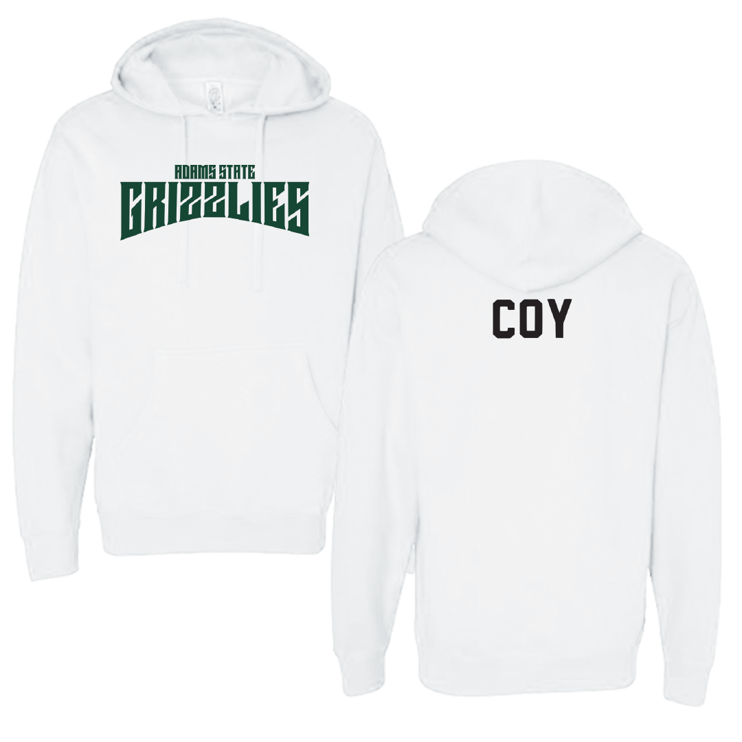 Adams State University Wrestling White Classic Hoodie - Greg Coy