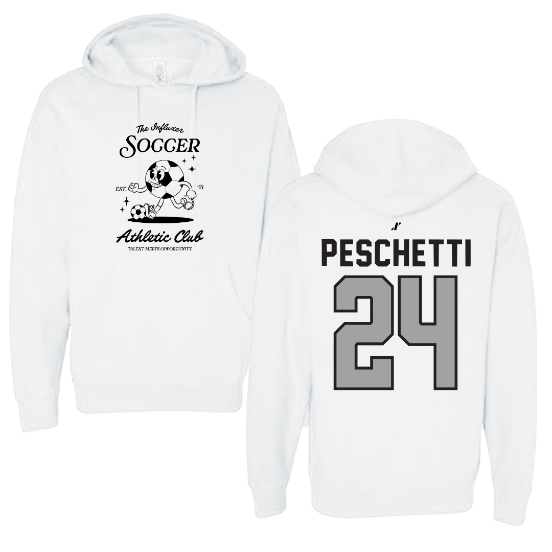 Soccer White Influxer Athletic Club Hoodie - #24 Daniela Peschetti