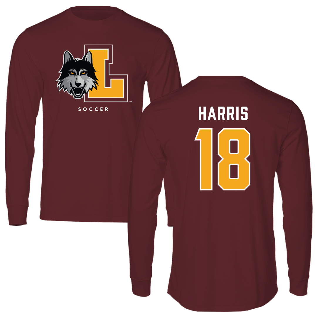 Loyola University-Chicago Soccer Maroon Mascot Long Sleeve - #18 Jadyn Harris