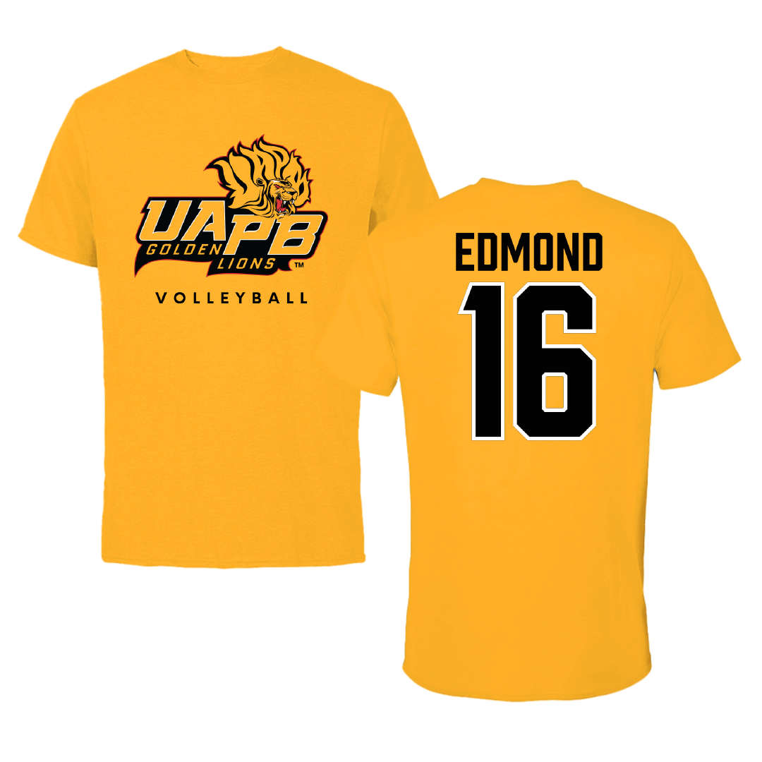 University of Arkansas-Pine Bluff Volleyball Gold Performance Tee - #16 Ariyonna Edmond
