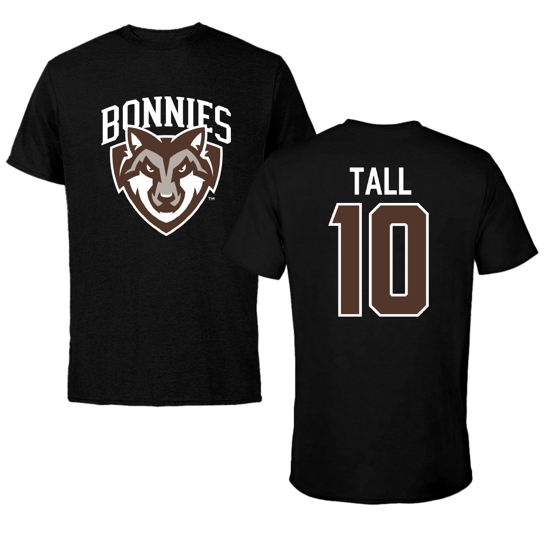 St. Bonaventure University Soccer Black Tee - #10 Mo Tall