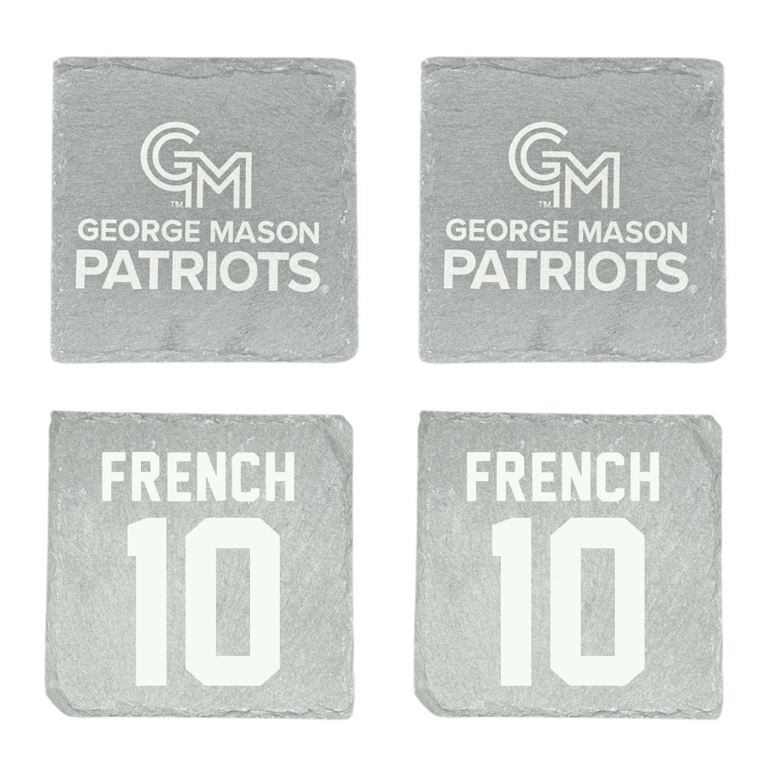 George Mason University Volleyball Stone Coaster (4 Pack)  - #10 Liam French