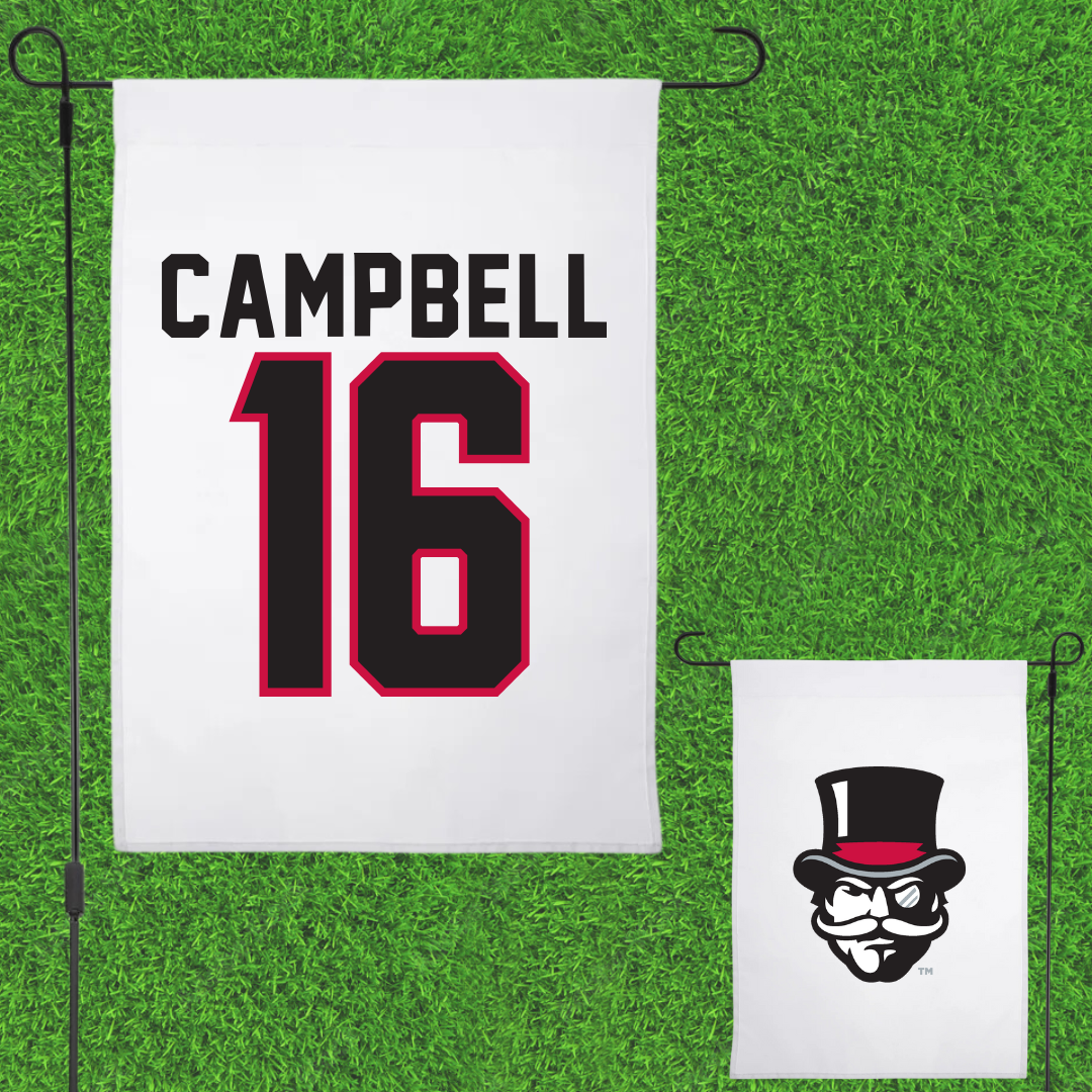 Austin Peay State University Softball White Garden Flag - #16 Kylie Campbell