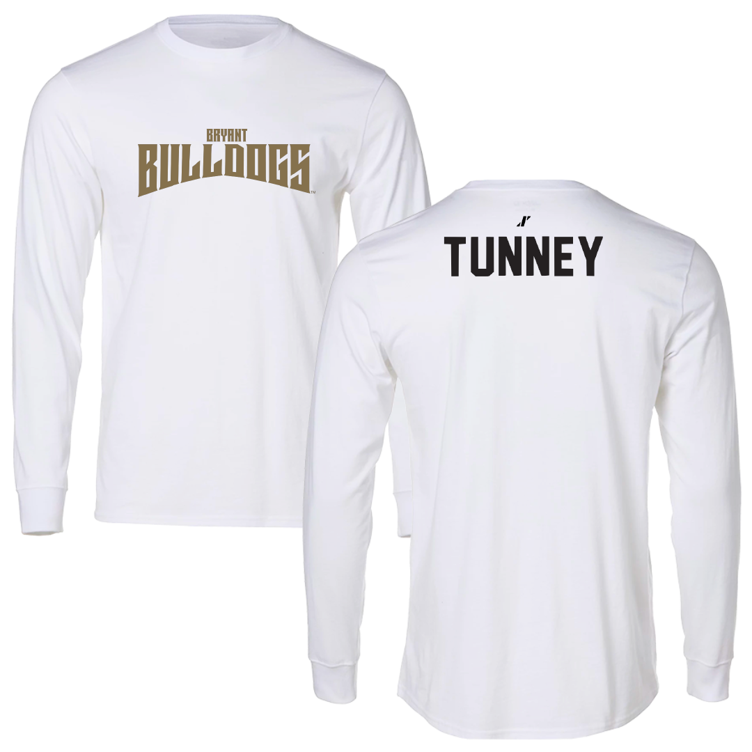 Bryant University TF and XC White Classic Performance Long Sleeve - Kat Tunney