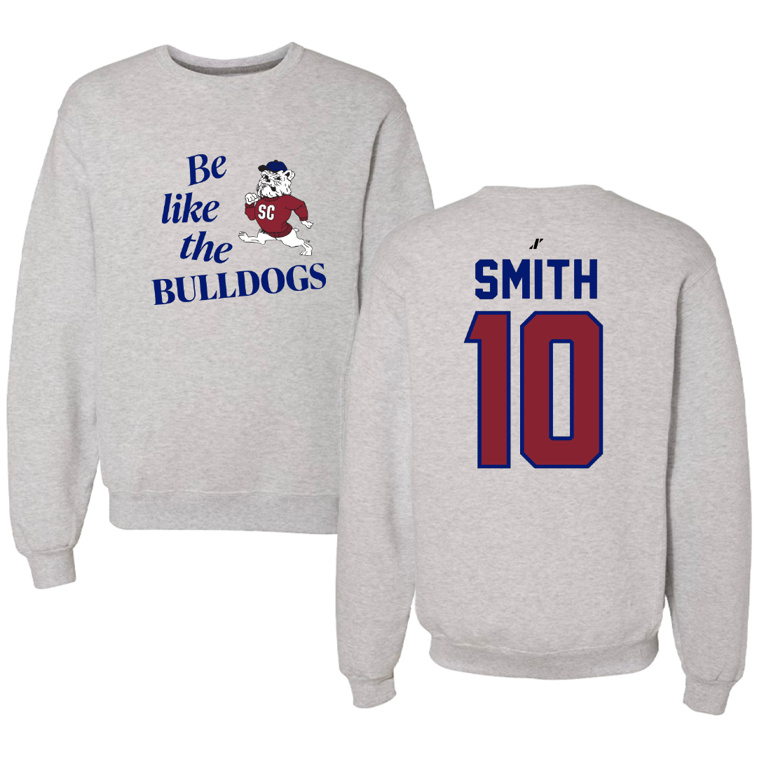 South Carolina State University Football Light Gray Be Like Us Crewneck - #10 Tyler Smith