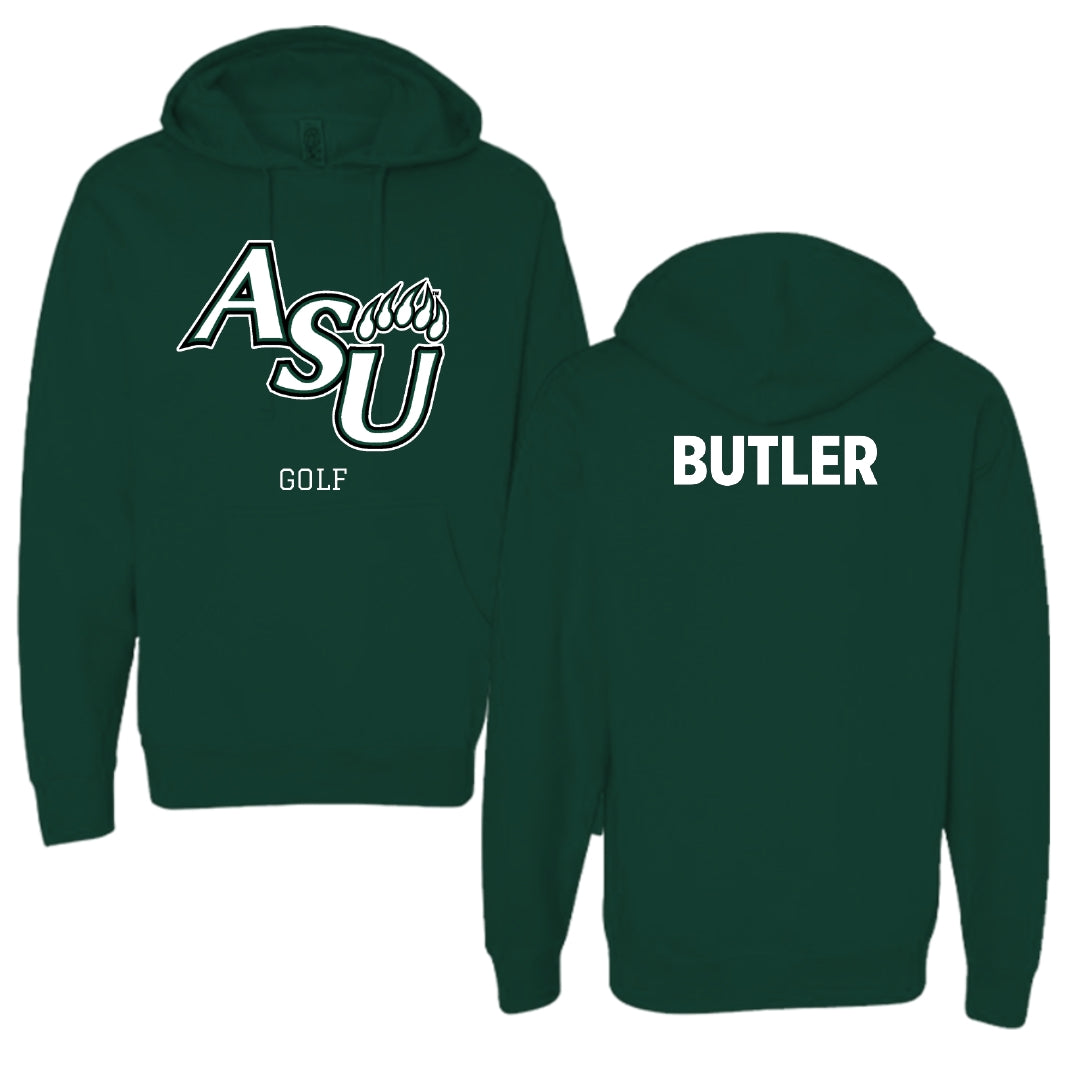 Adams State University Golf Forest Green Block Hoodie - Taylor Butler