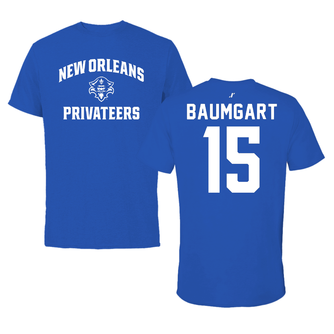 University of New Orleans Beach Volleyball Blue General Tee - #15 Serena Baumgart