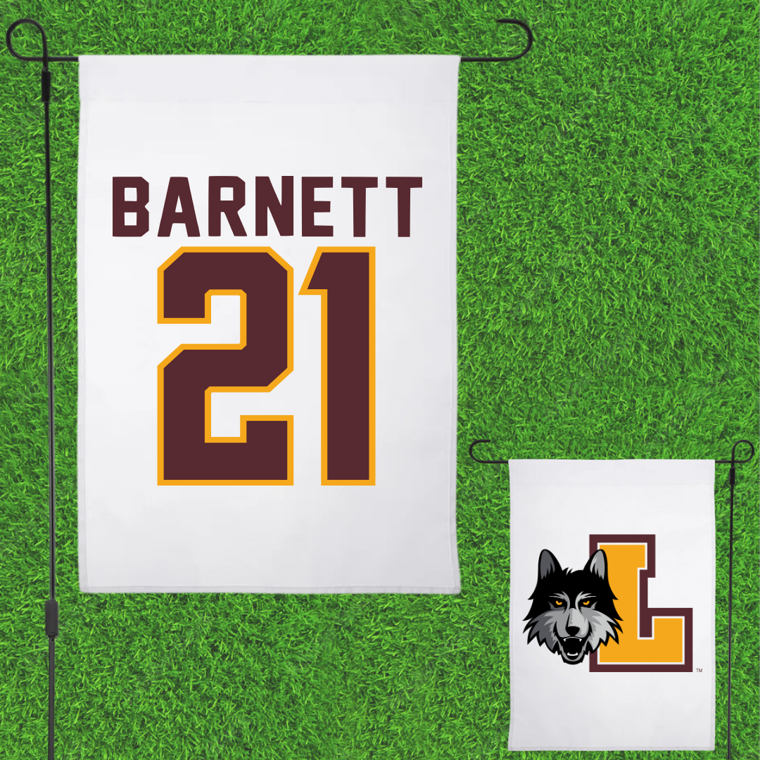 Loyola University-Chicago Softball White Garden Flag - #21 Sydney Barnett