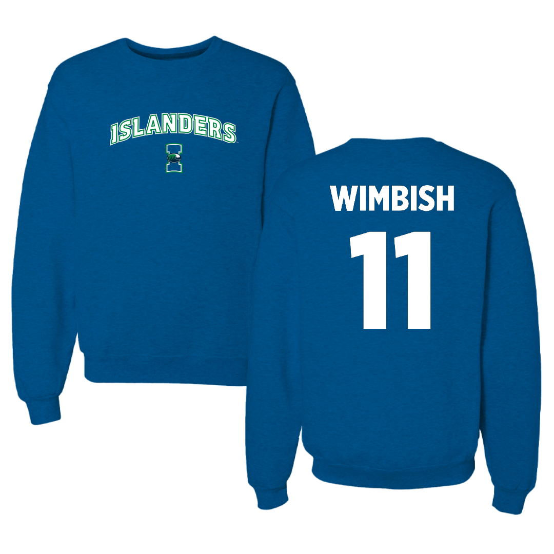 Texas A&M University-Corpus Christi Soccer Blue Crewneck - #11 Vanessa Wimbish
