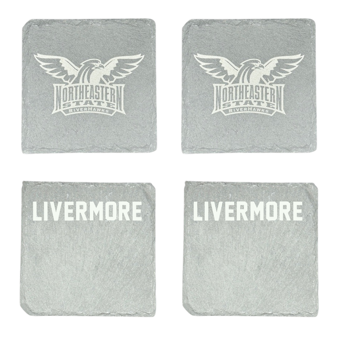 Northeastern State University Golf Stone Coaster (4 Pack)  - Will Livermore