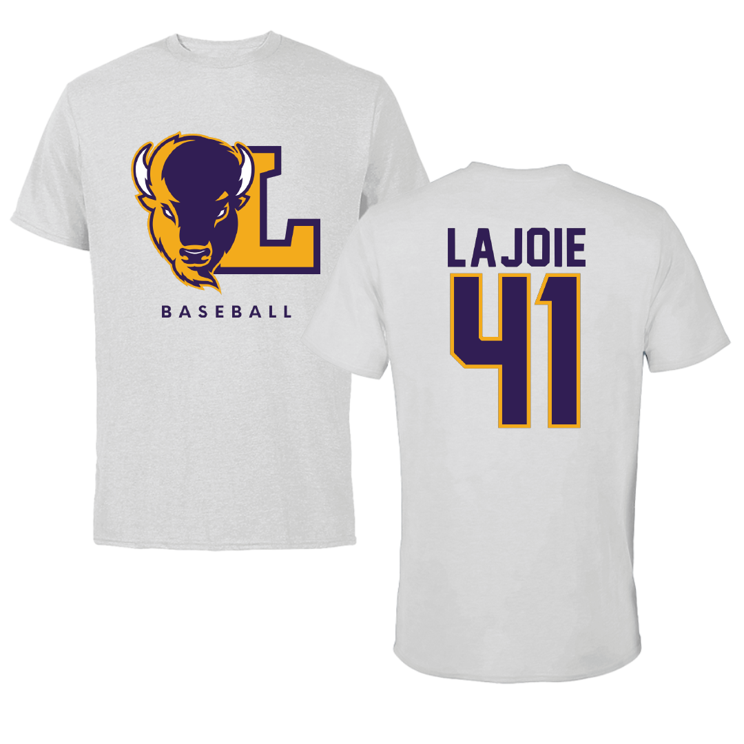 Lipscomb University Baseball Light Gray Tee - #41 Josh Lajoie