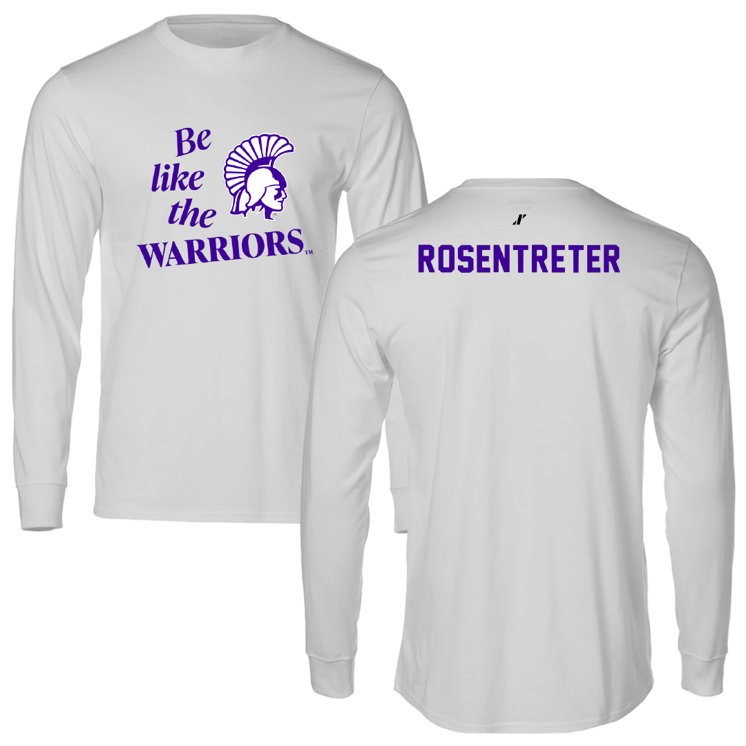 Winona State University Tennis Light Gray Be Like Us Performance Long Sleeve - Halle Rosentreter