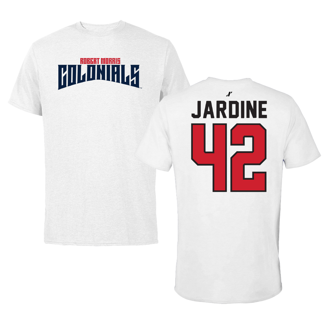 Robert Morris University Softball White Classic Tee - #42 Katlyn Jardine