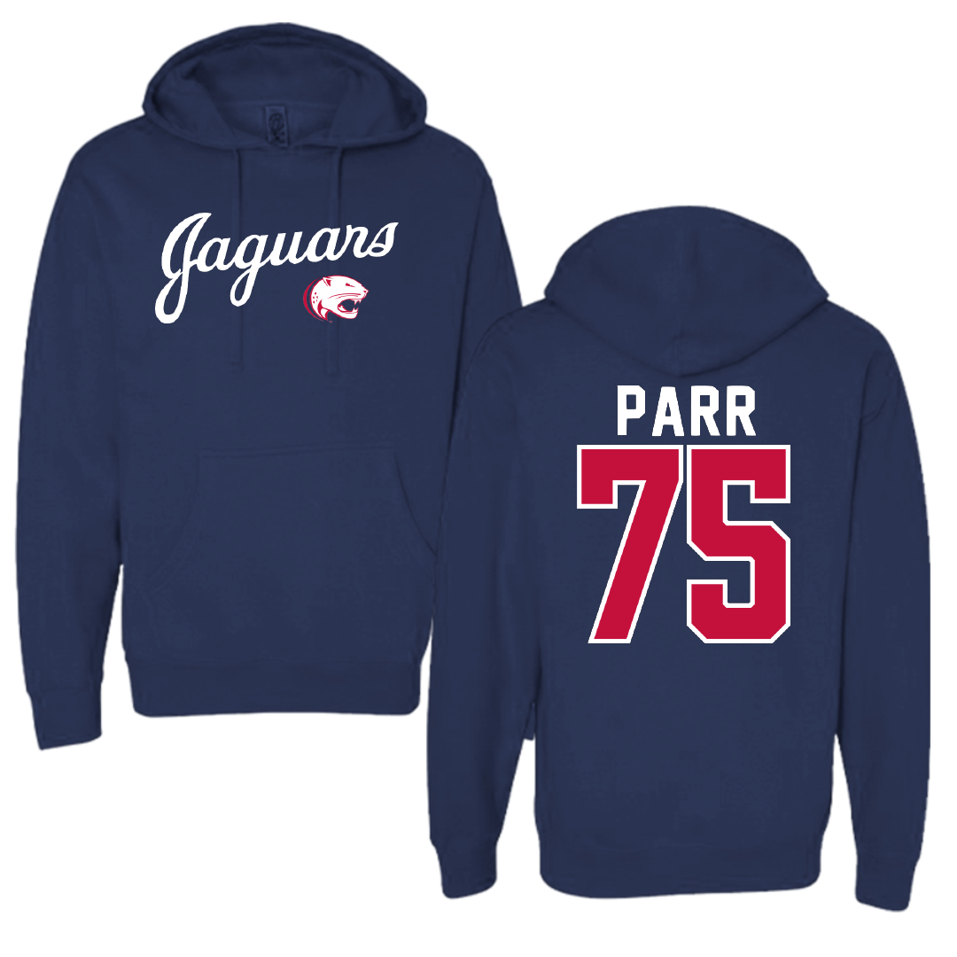 University of South Alabama Football Navy General Hoodie - #75 Damon Parr