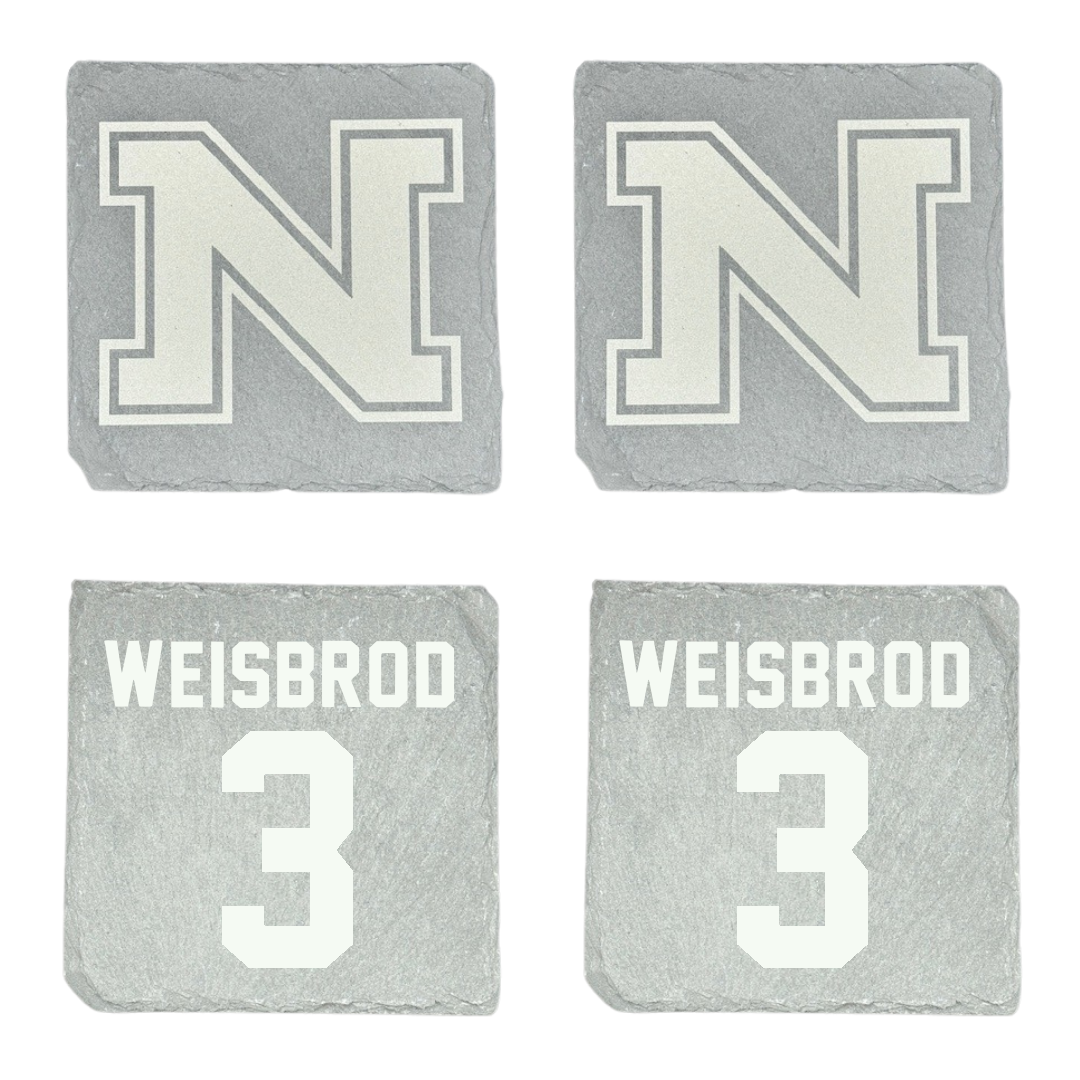 Northern Michigan University Basketball Stone Coaster (4 Pack)  - #3 Max Weisbrod