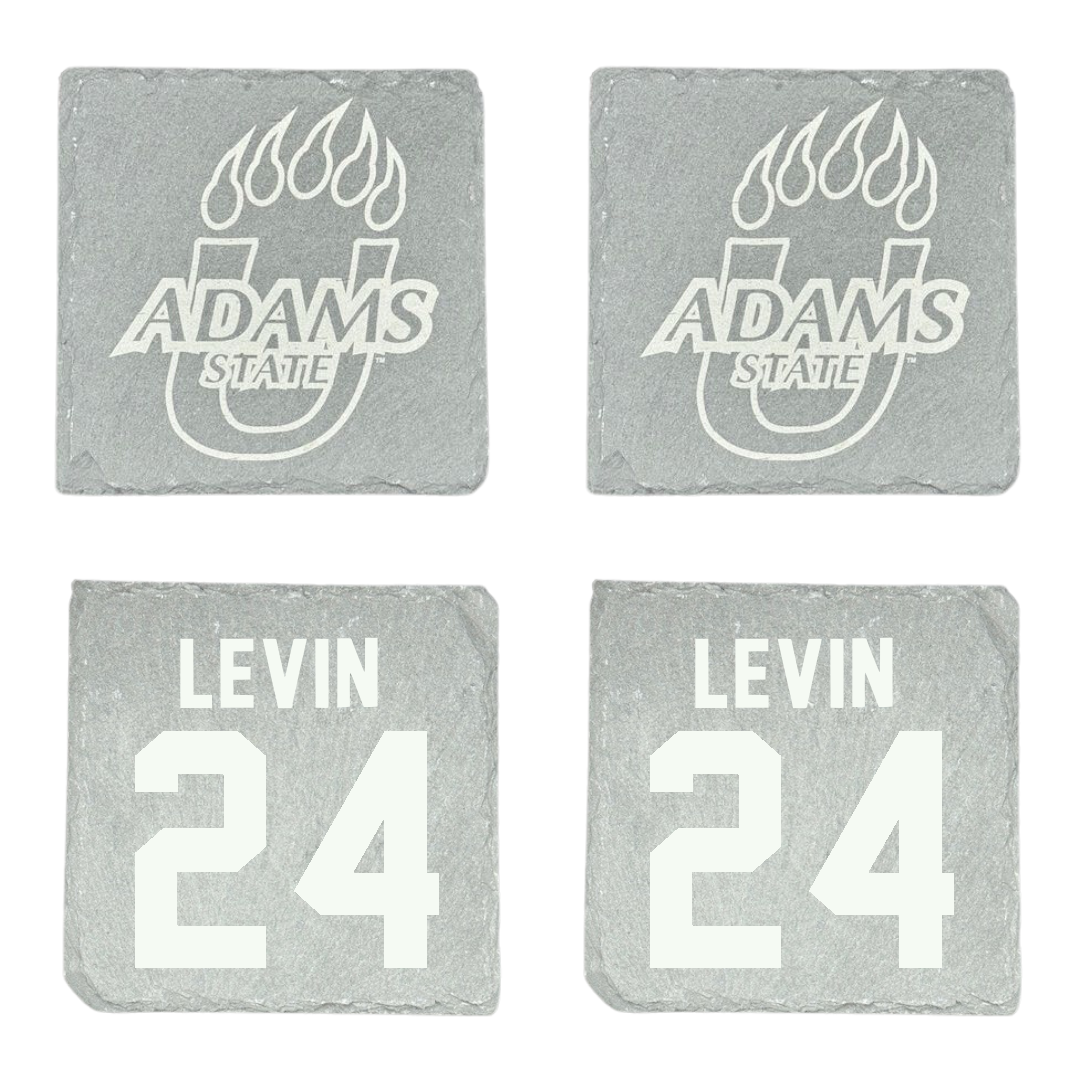 Adams State University Soccer Stone Coaster (4 Pack)  - #24 Denali Levin