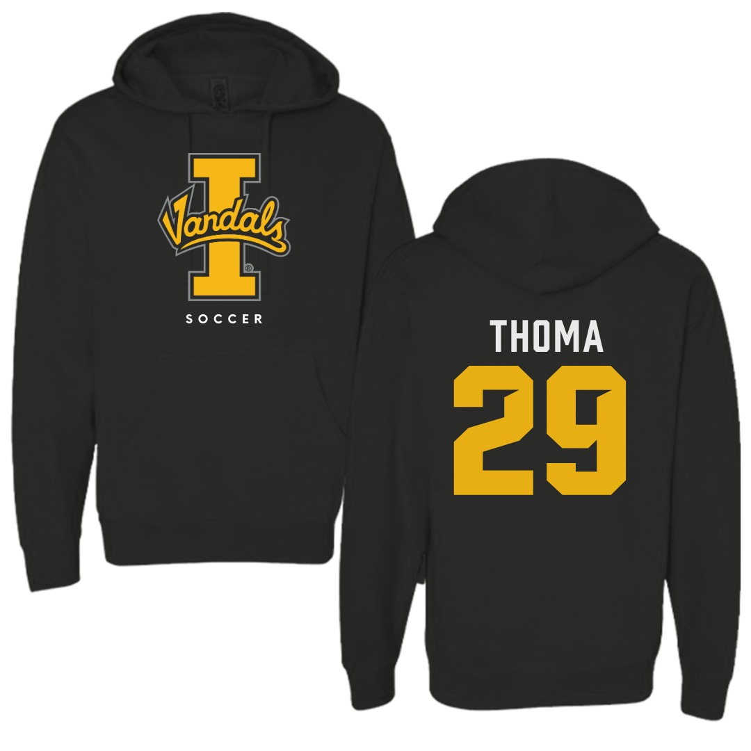 University of Idaho Soccer Black Vandals Hoodie - #29 Isabelle Thoma