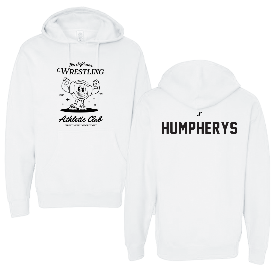 Wrestling White Influxer Athletic Club Hoodie - Tyson Humpherys