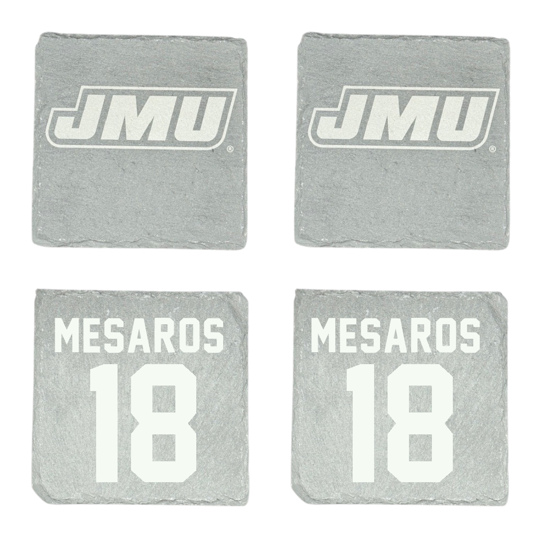 James Madison University Softball Stone Coaster (4 Pack)  - #18 Morgan Mesaros