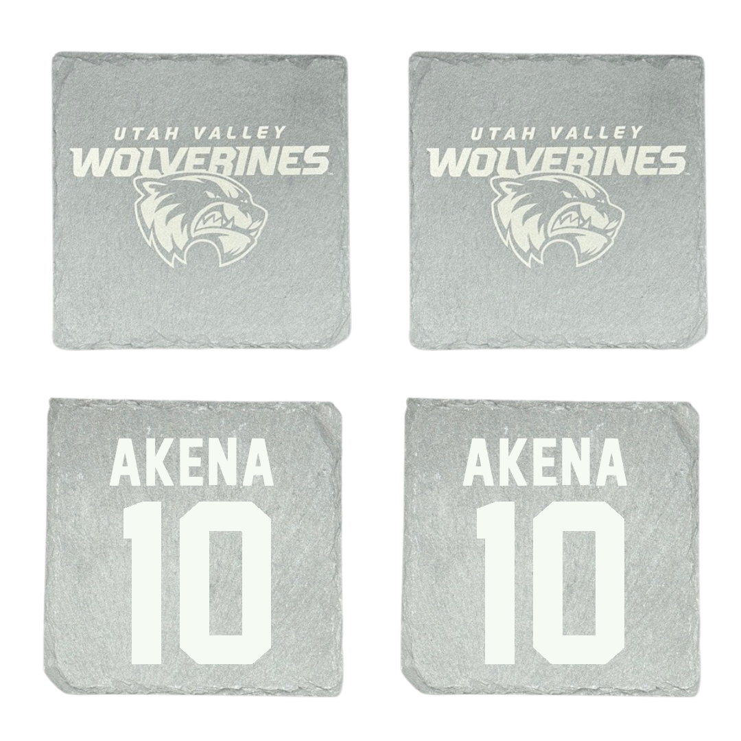Utah Valley University Basketball Stone Coaster (4 Pack)  - #10 Simon Akena