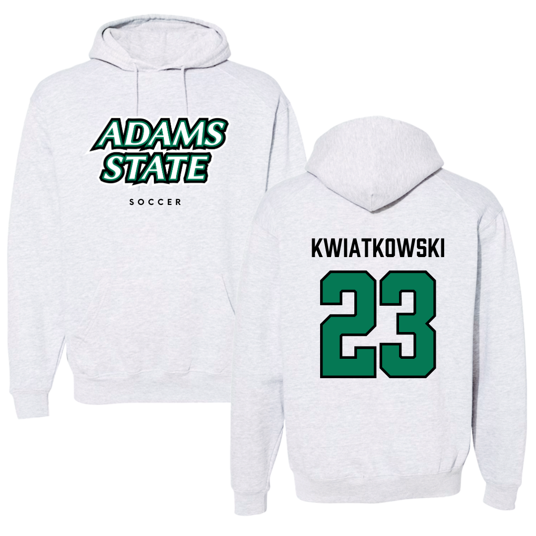 Adams State University Soccer Gray Block Hoodie - #23 Hailey Kwiatkowski