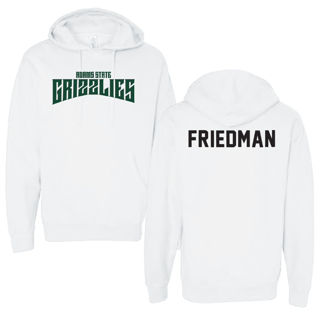 Adams State University Swimming & Diving White Classic Hoodie - Anjali Friedman