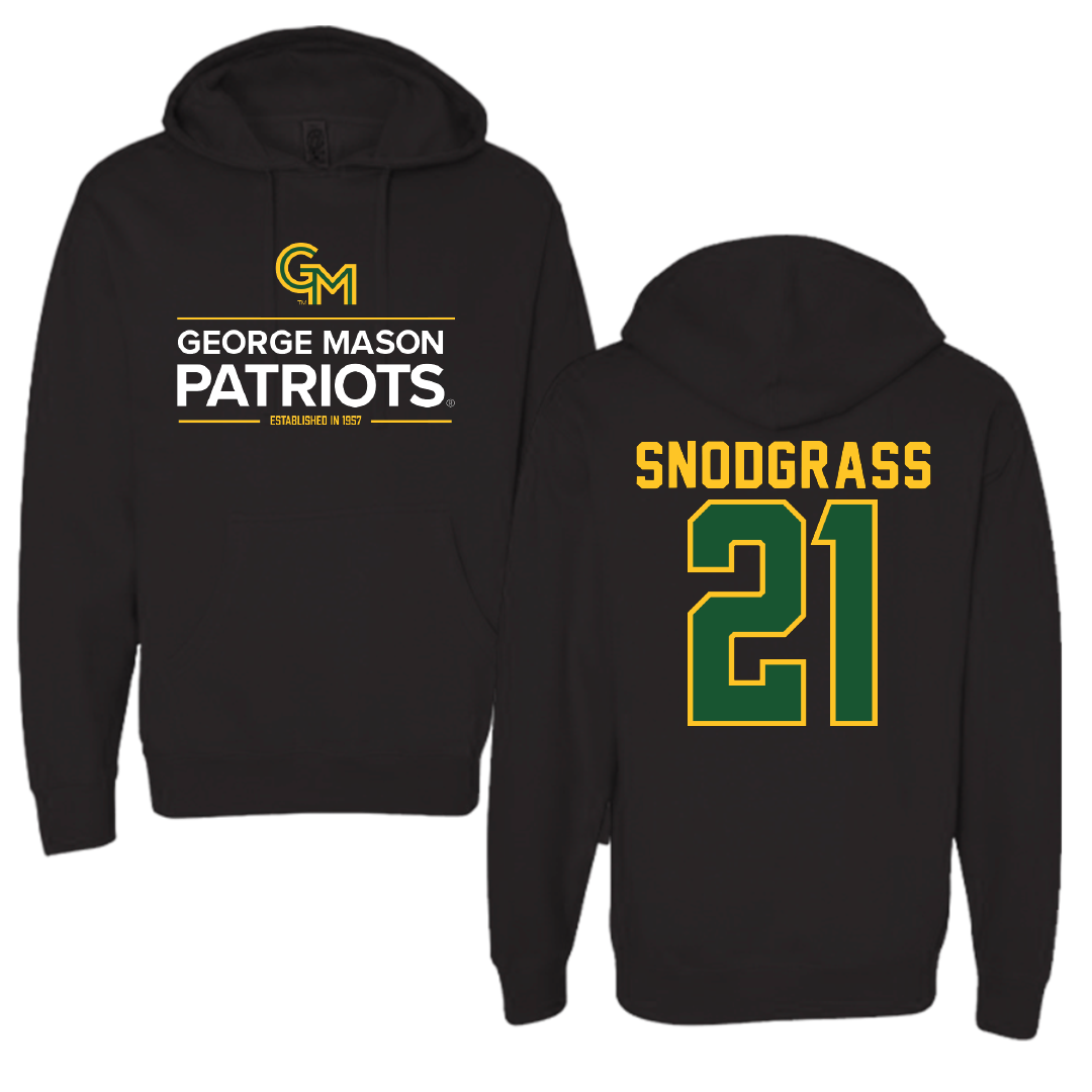 George Mason University Volleyball Black General Hoodie - #21 Evan Snodgrass