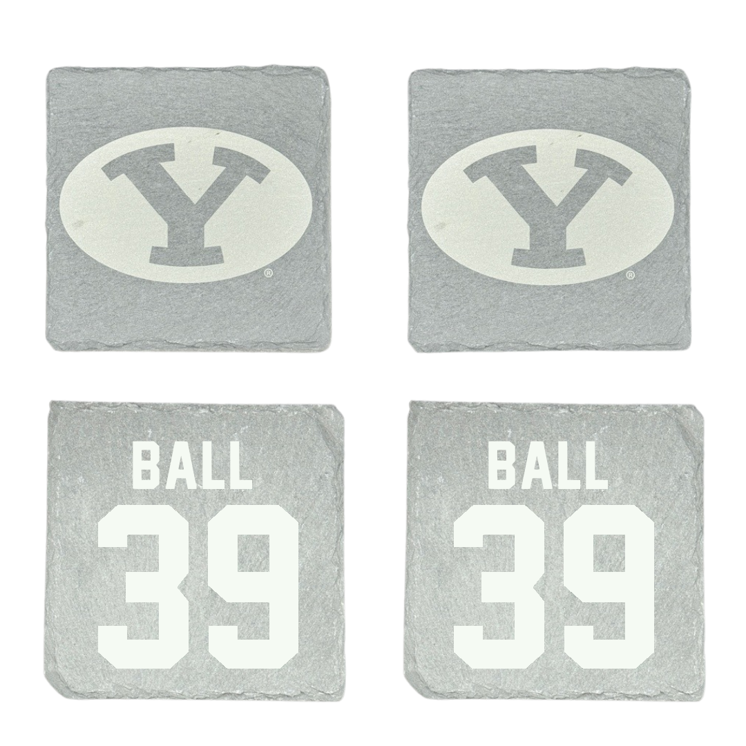 Brigham Young University Baseball Stone Coaster (4 Pack)  - #39 Nicholas Ball