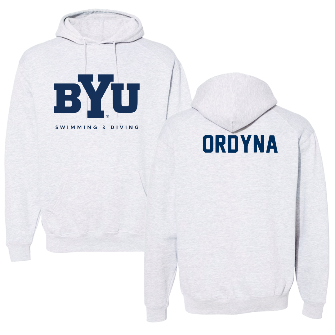 Brigham Young University Swimming & Diving Gray Hoodie - Aubryn Ordyna