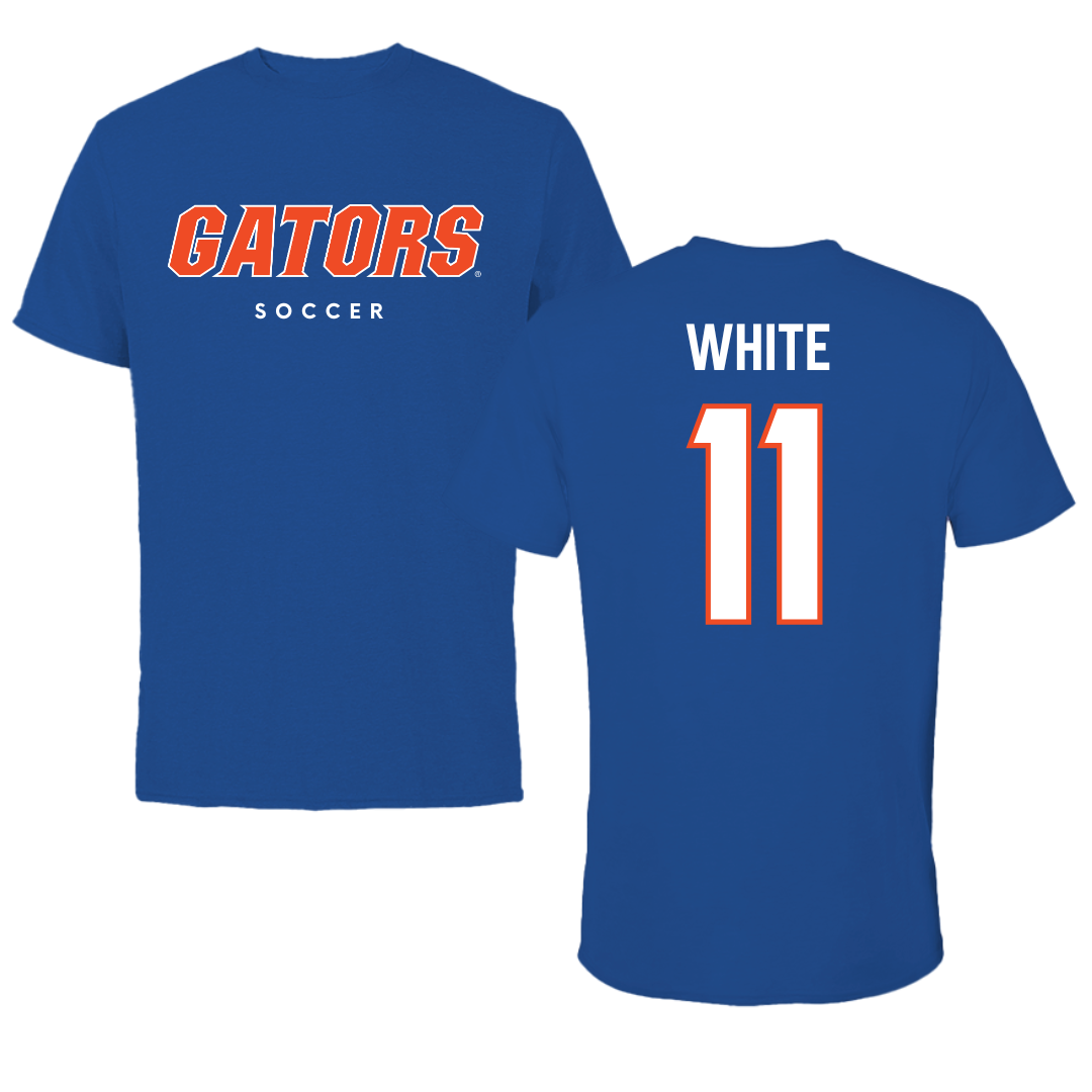 University of Florida Soccer True Royal Tee - #11 Sophie White