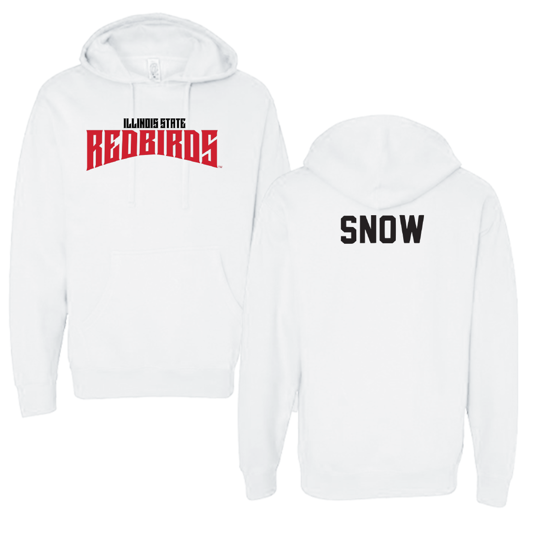 Illinois State University Swimming & Diving White Classic Hoodie - Mia Snow