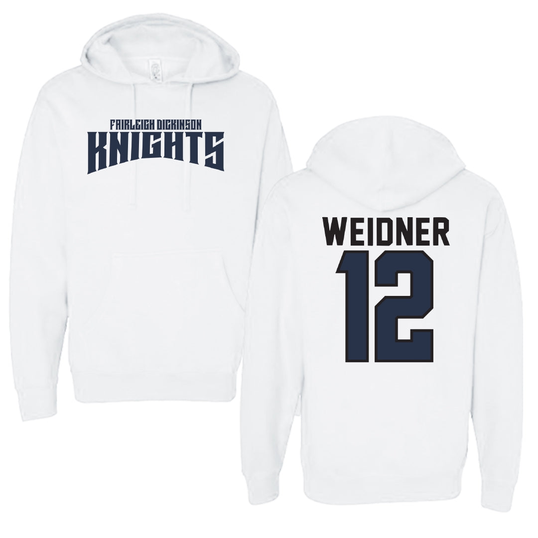Fairleigh Dickinson University-Metropolitan Campus Lacrosse White Classic Hoodie - #12 Addie Weidner