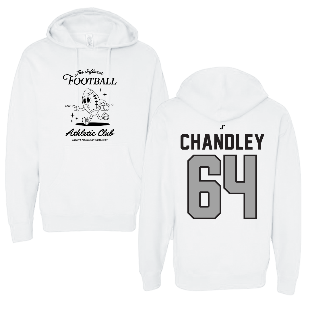 Football White Influxer Athletic Club Hoodie - #64 Ryan Chandley