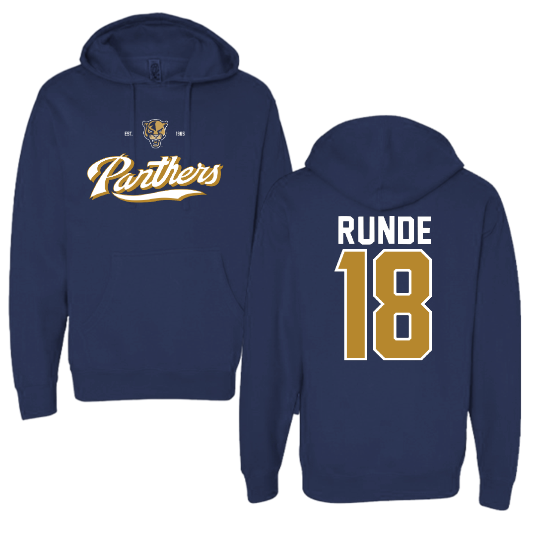 Florida International University Baseball Navy General Hoodie - #18 Logan Runde