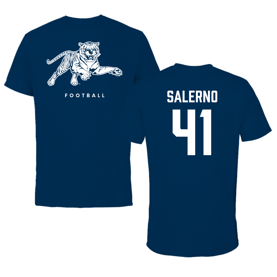 Jackson State University Football Navy Tee - #41 Avery Salerno