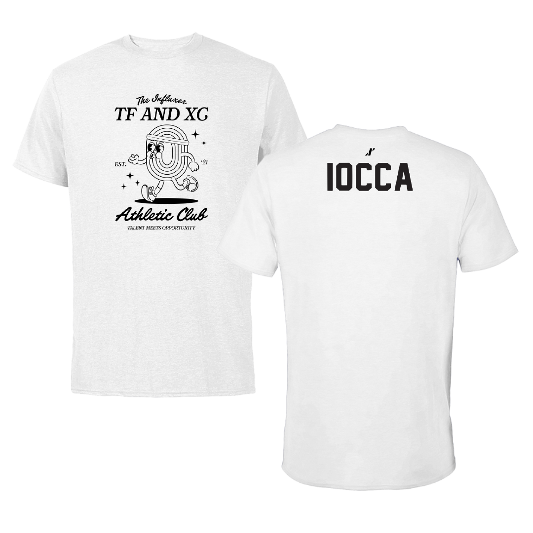 TF and XC White Influxer Athletic Club Tee - Katie Iocca