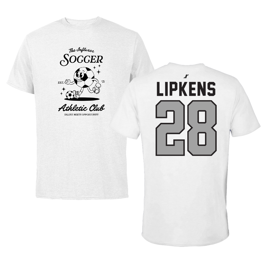 Soccer White Influxer Athletic Club Tee - #28 Naya Lipkens