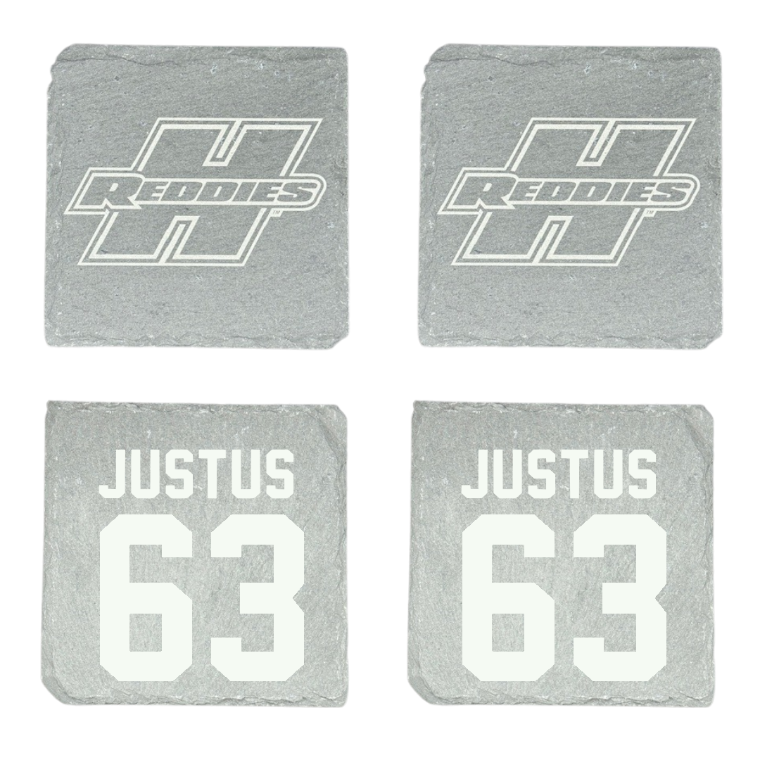 Henderson State University Football Stone Coaster (4 Pack)  - #63 Conner Justus